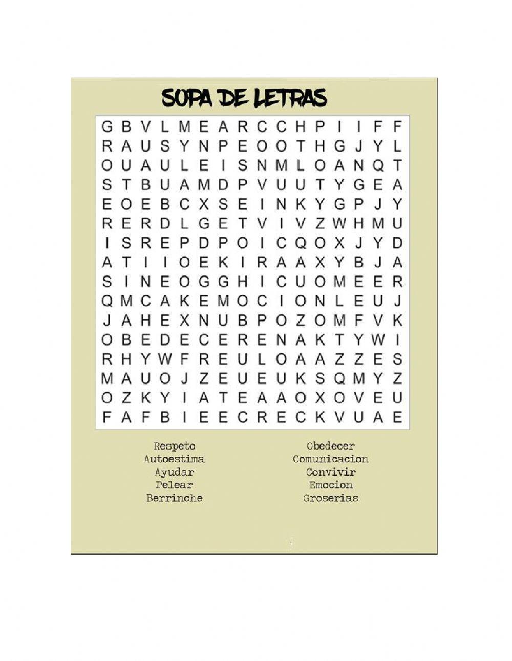 Sopa Letras
