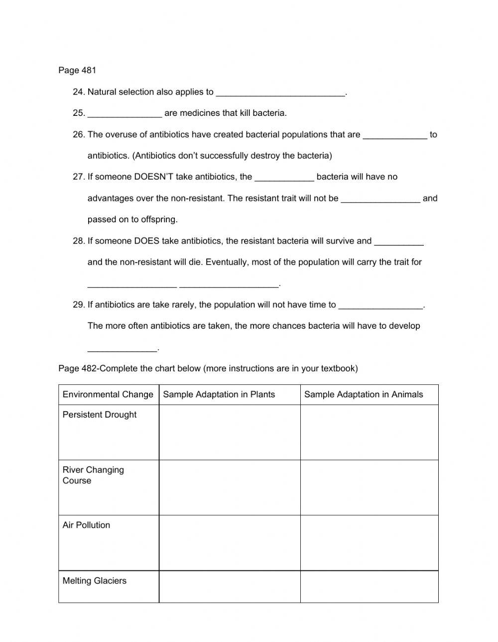 Selection Reading Notes