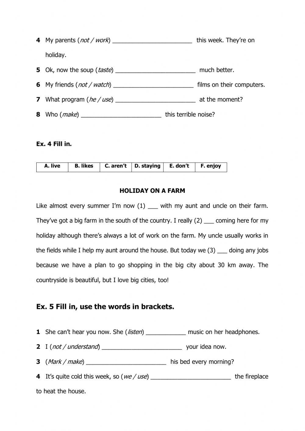 Present Simple or Present Continuous