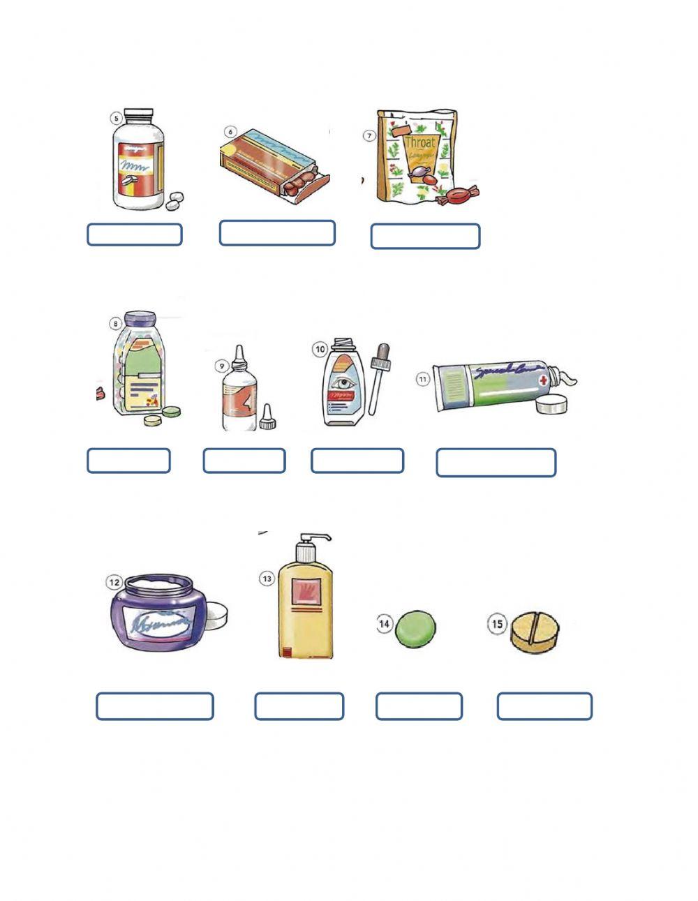 Medicines vocabulary