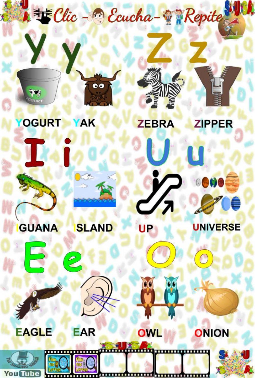Alfabeto en Inglés Infantil