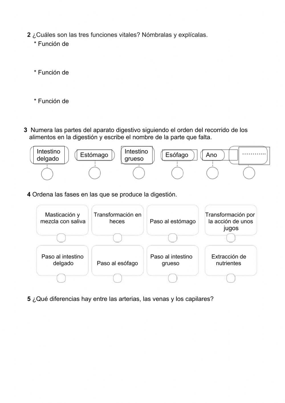 Control Función de Nutrición