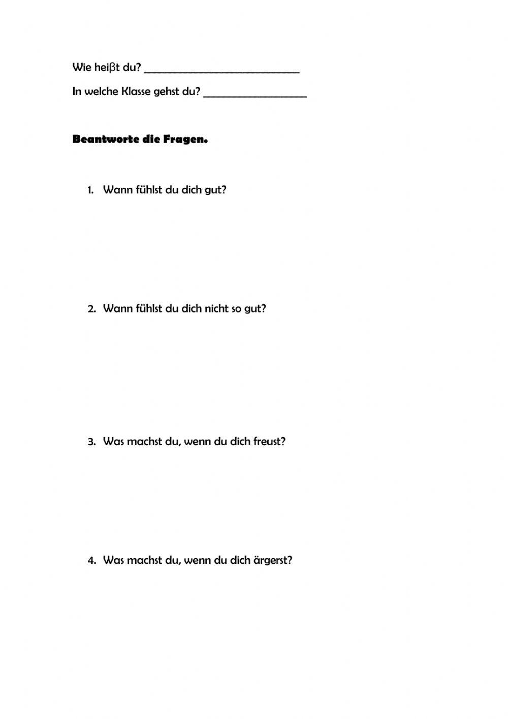 Beantworte die Frage