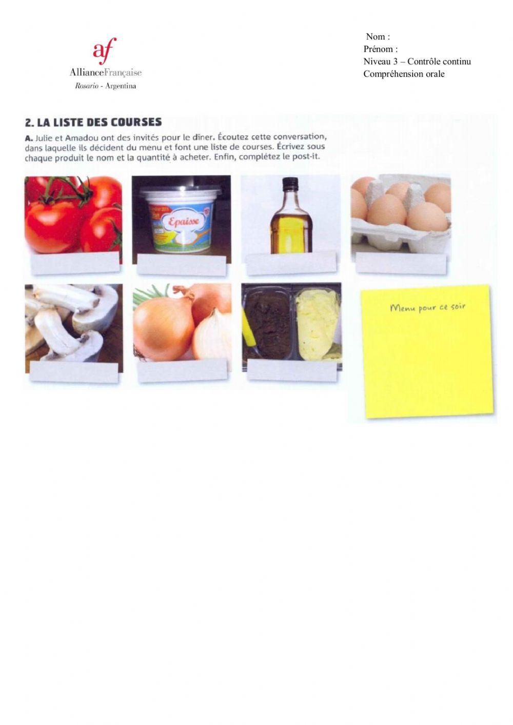 Compréhension orale