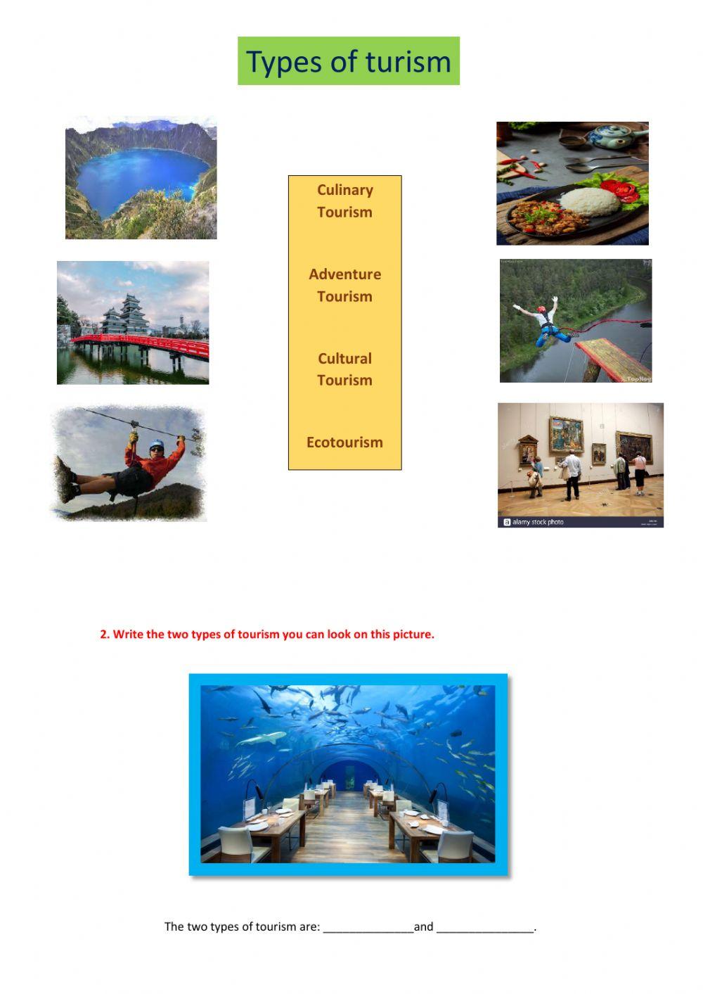 types-of-tourism-online-exercise-for-live-worksheets