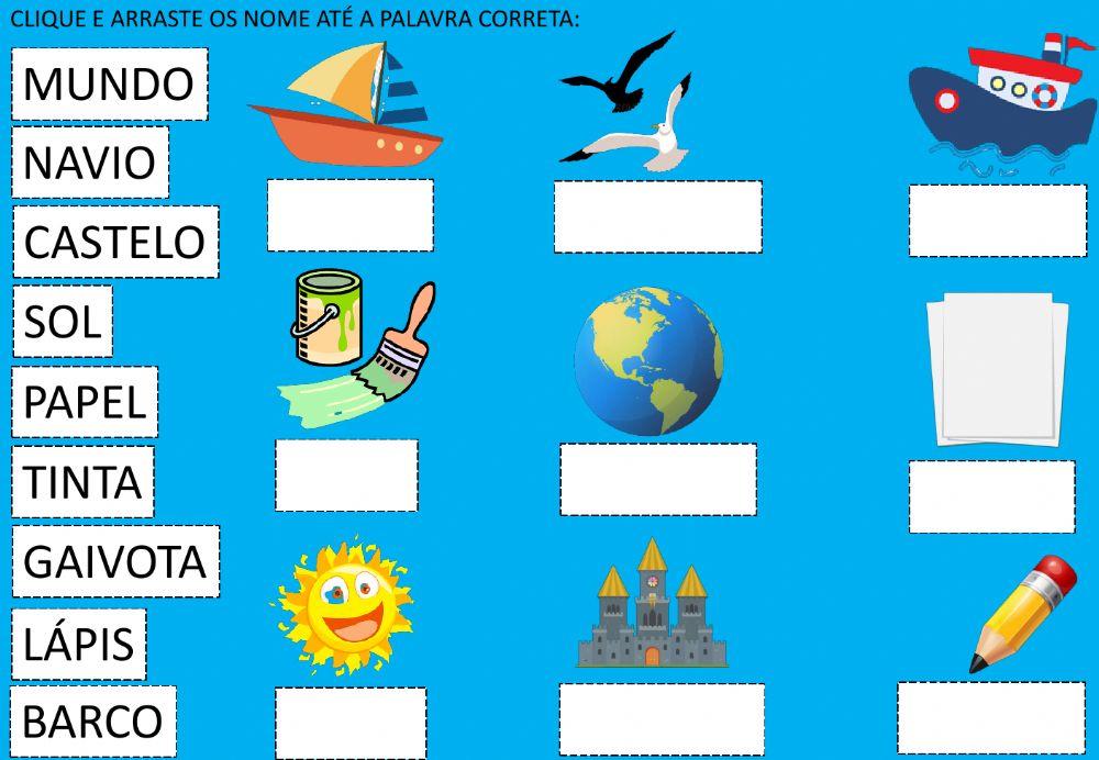 Atividade de arrastar treinando