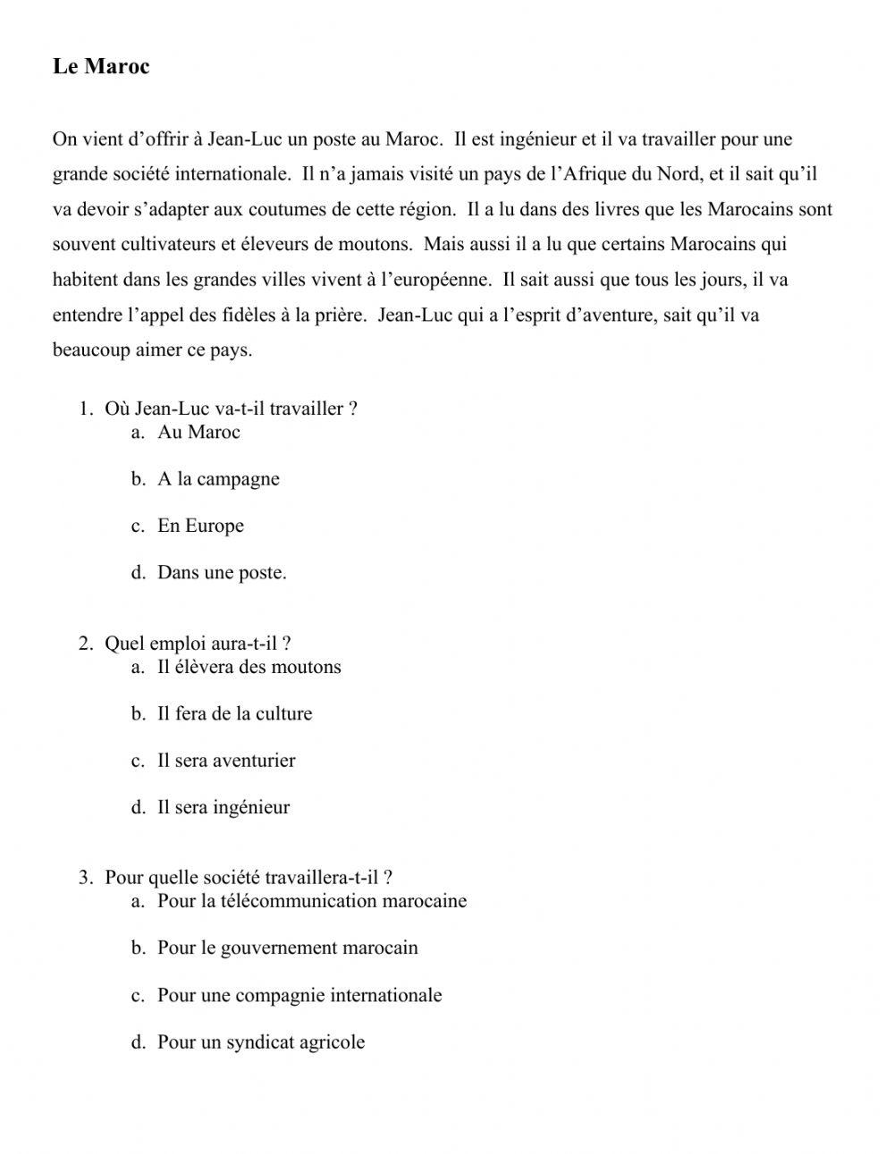 Le Maroc  -