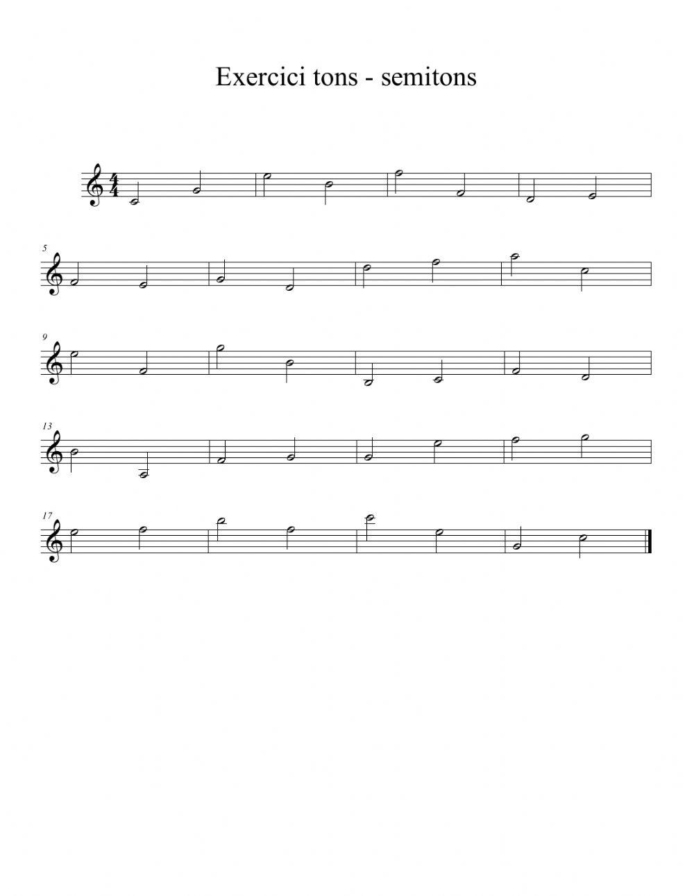 Els tons i els semitons