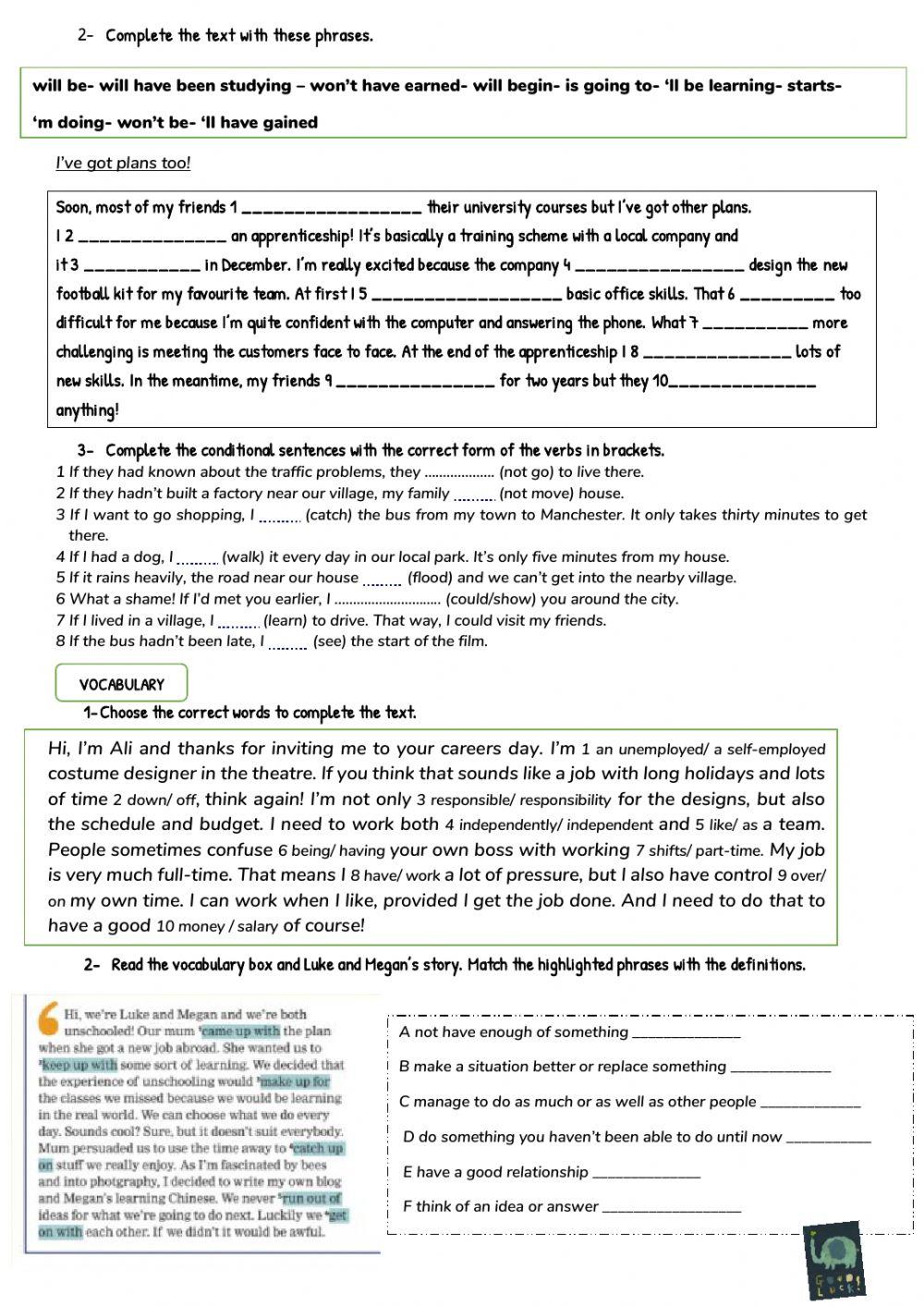 Midterm exam kings- pre-first october 2020