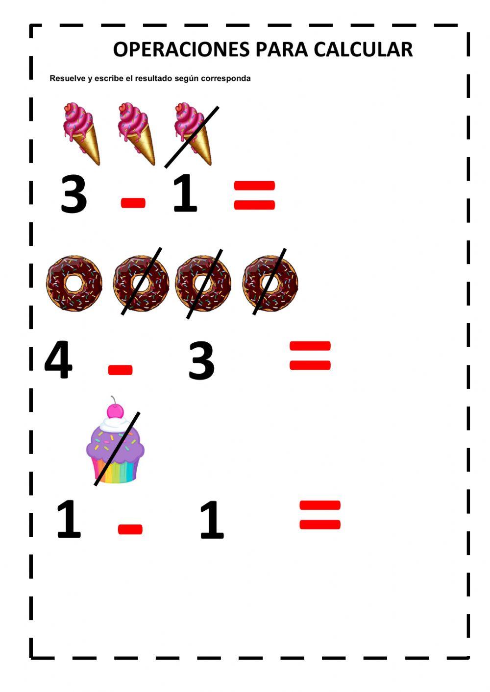 Operaciones para calcular