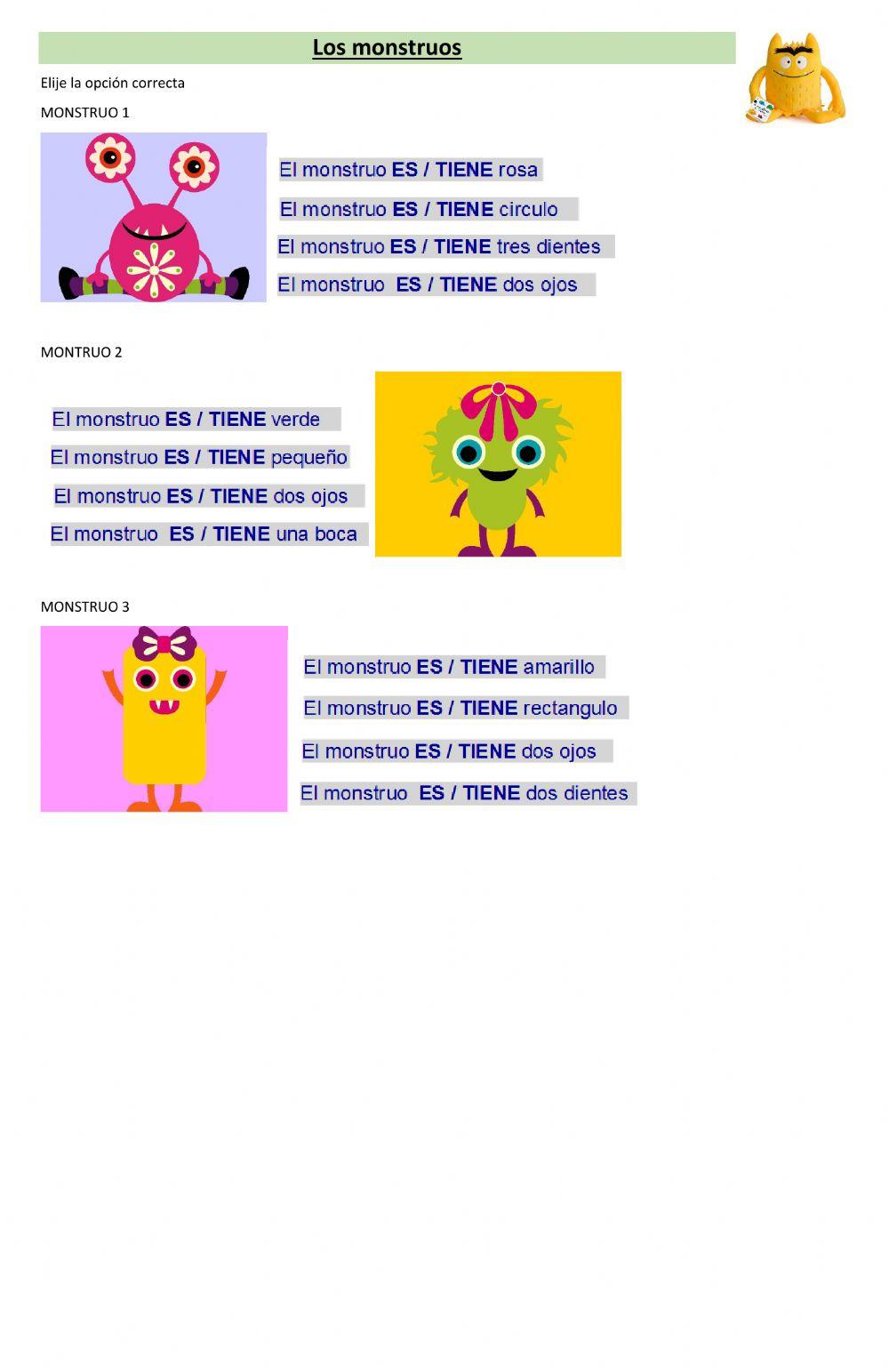 Los monstruos ES-TIENE