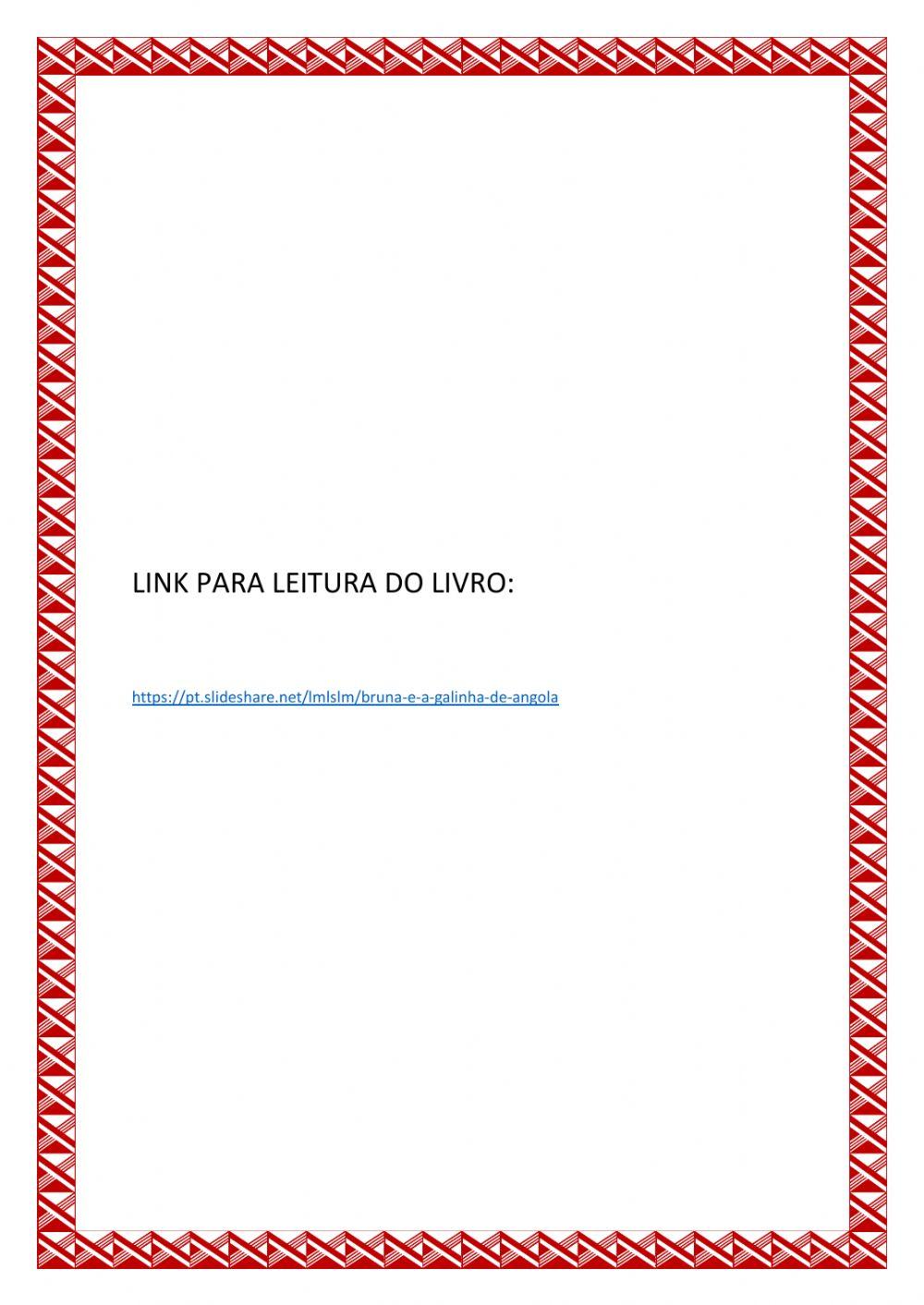 Bruna e a Galinha d-Angola segundo ano