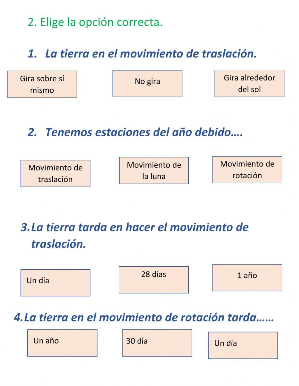 Movimientos de la tierra