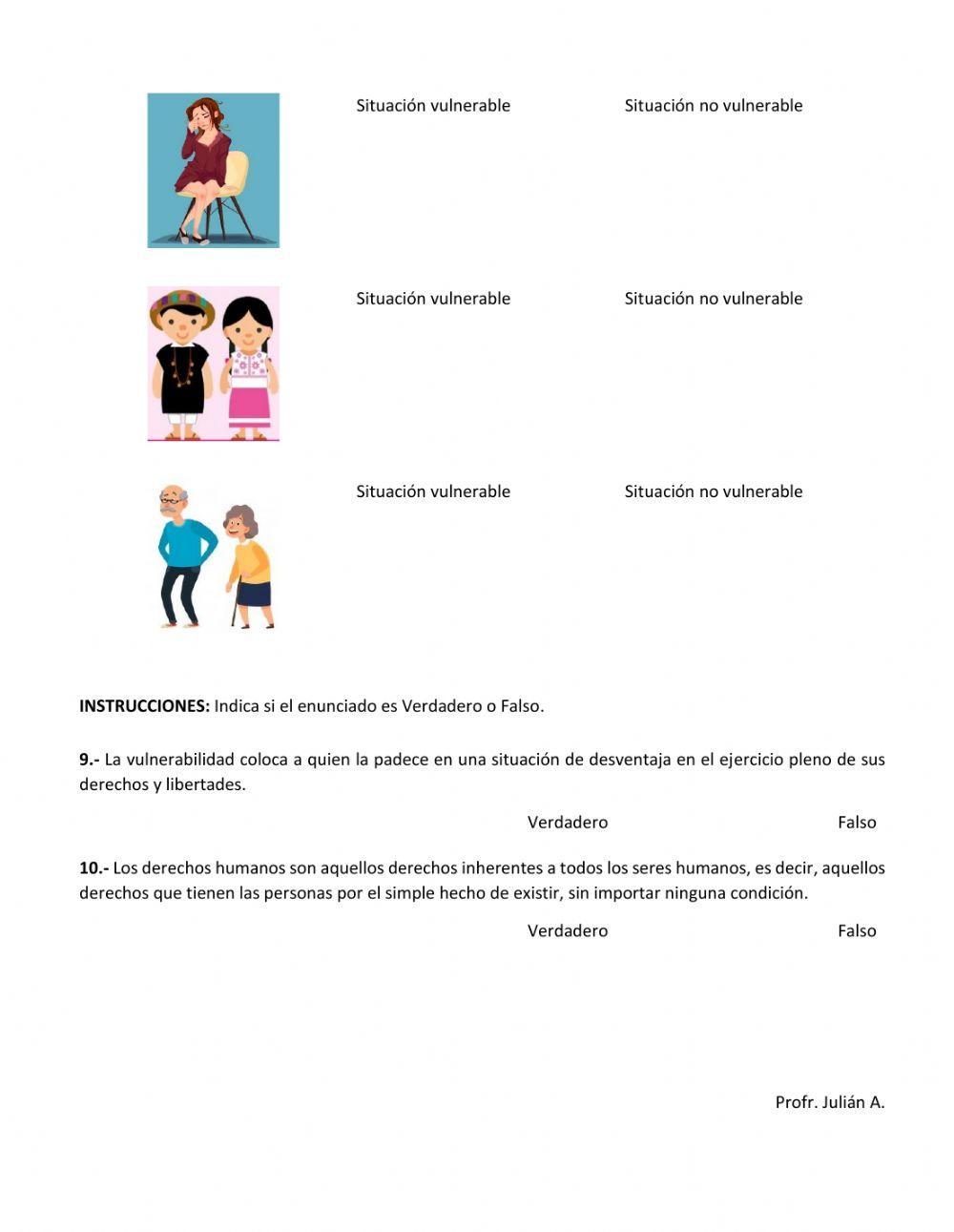 Grupos vulnerables y derechos humanos