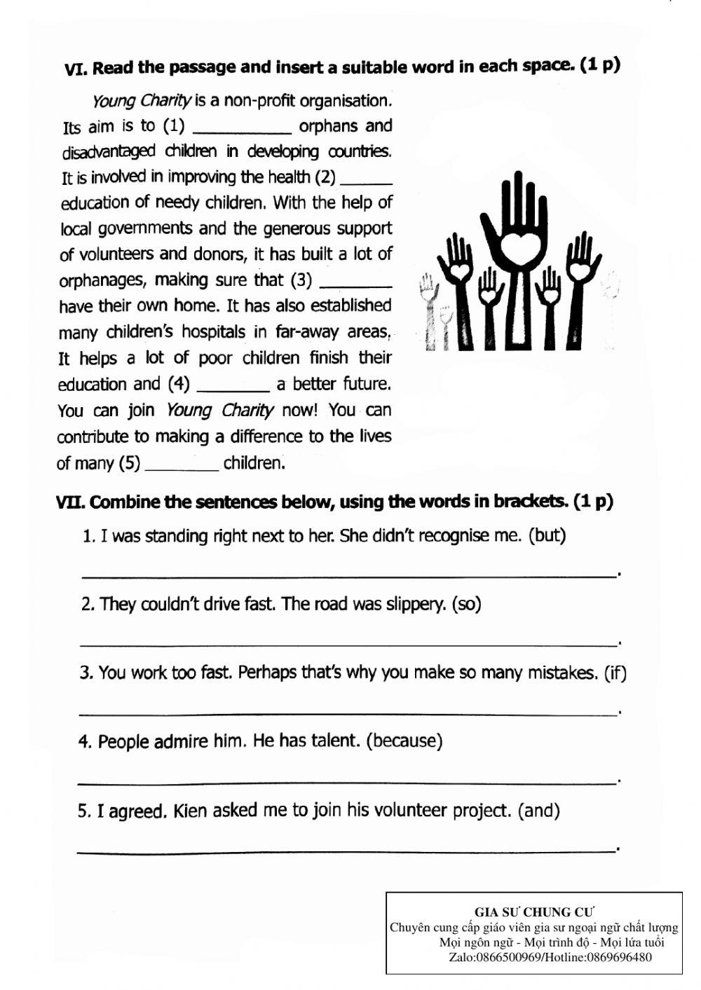 Lớp 7 - Kiểm tra một tiết ( sách nhỏ)