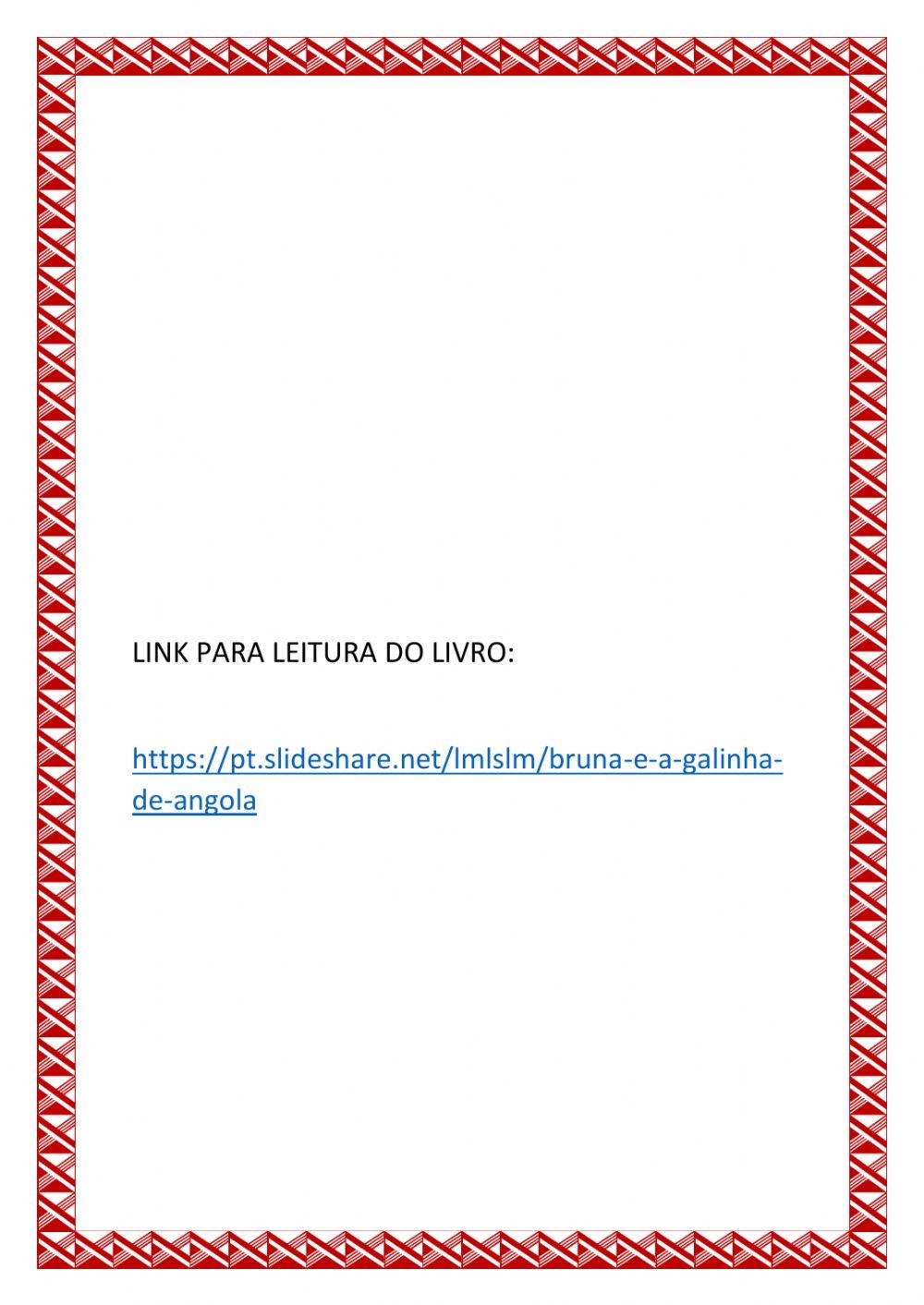 Bruna e a Galinha d-Angola quarto ano