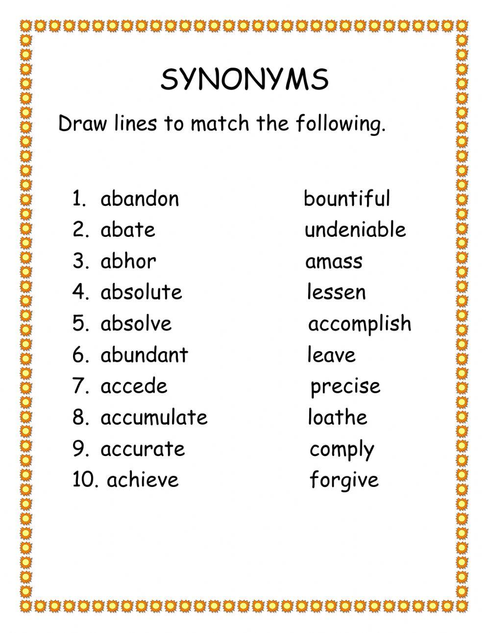 Synonyms