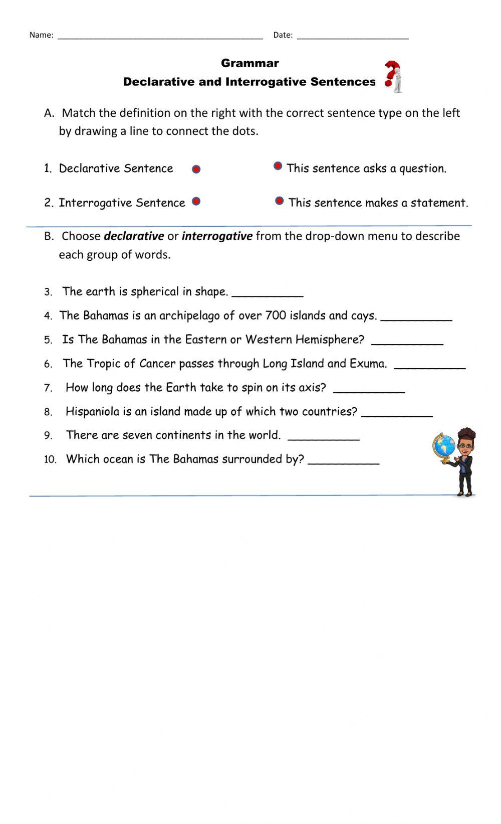 Declarative and Interrogative Sentences