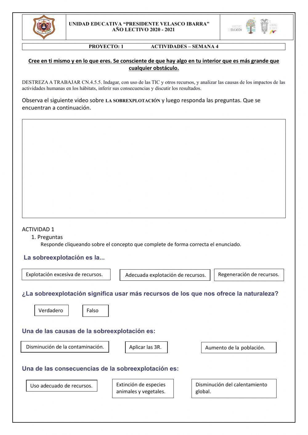 Sobreexplotación de los recursos naturales