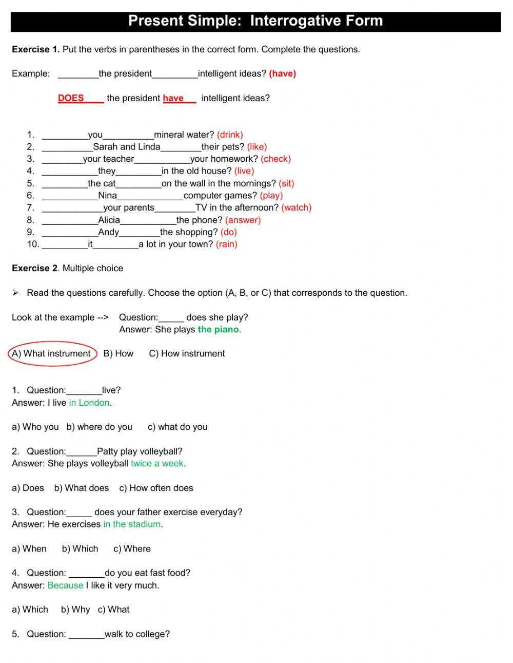 Past Simple - Questions
