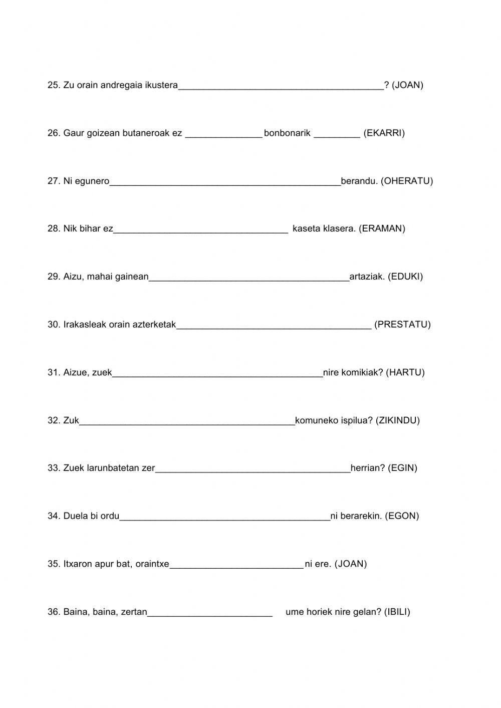 5 aditzaren aspektua orainaldian ii