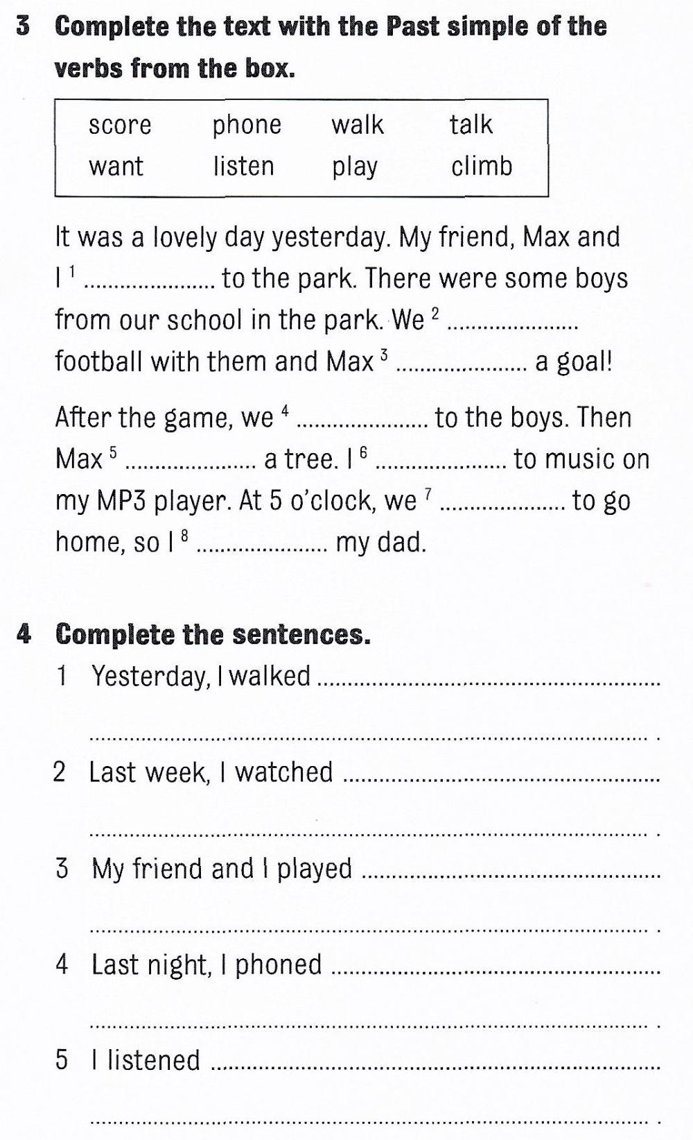 Past simple gr practice