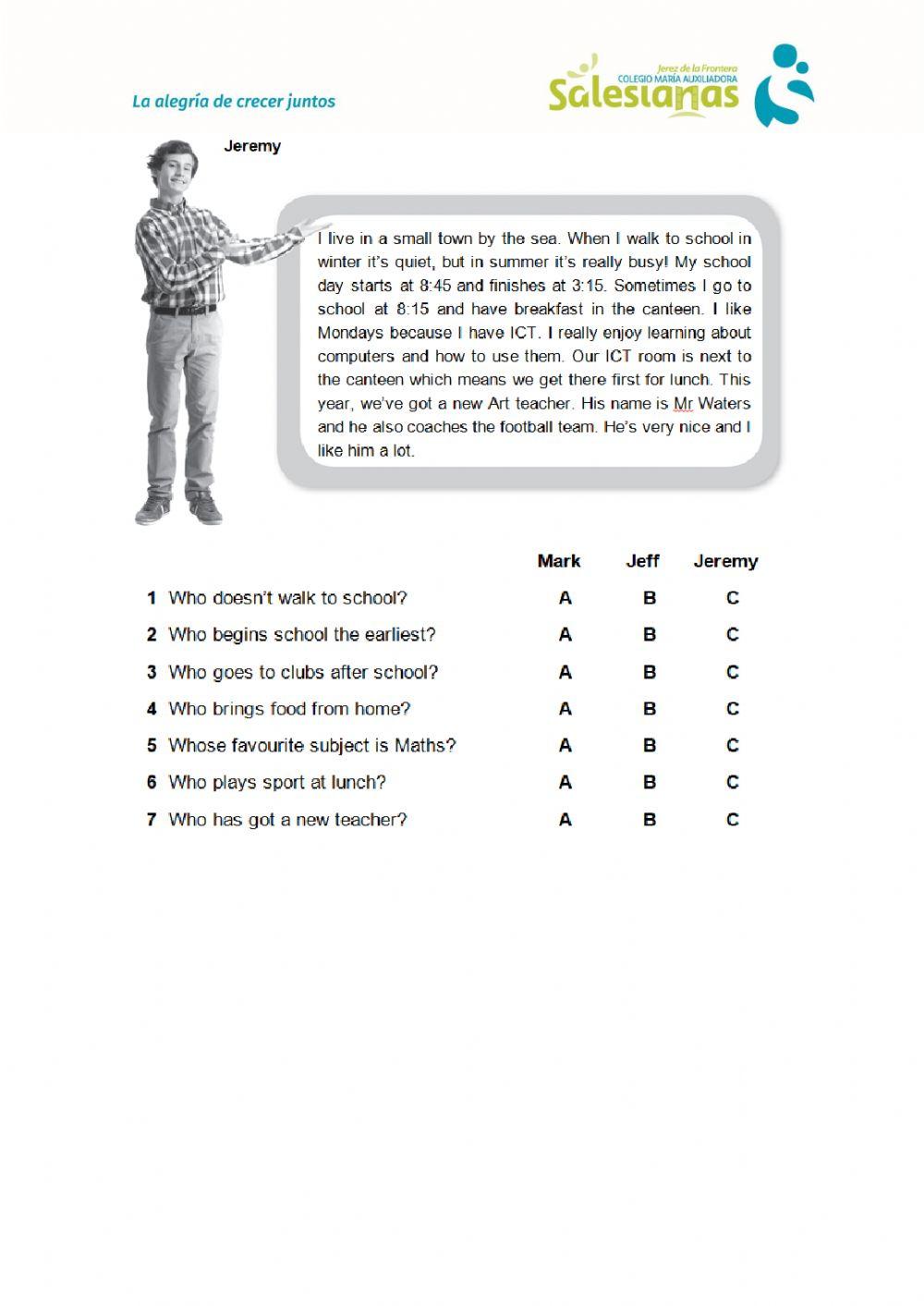 Reading Comprehension