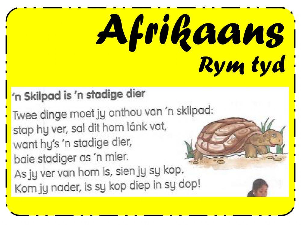 Afrikaans - Skilpad - Lees