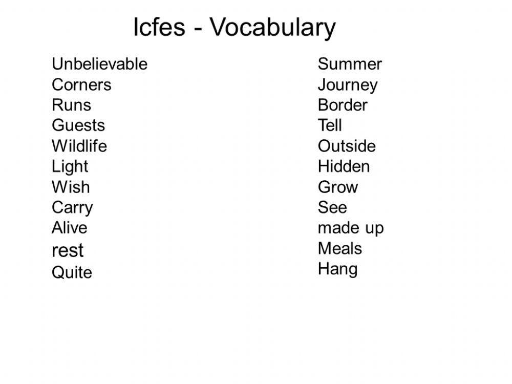 Icfes Vocabulario