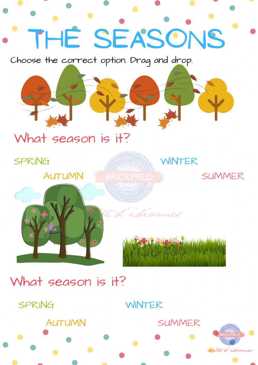 The seasons. Choose