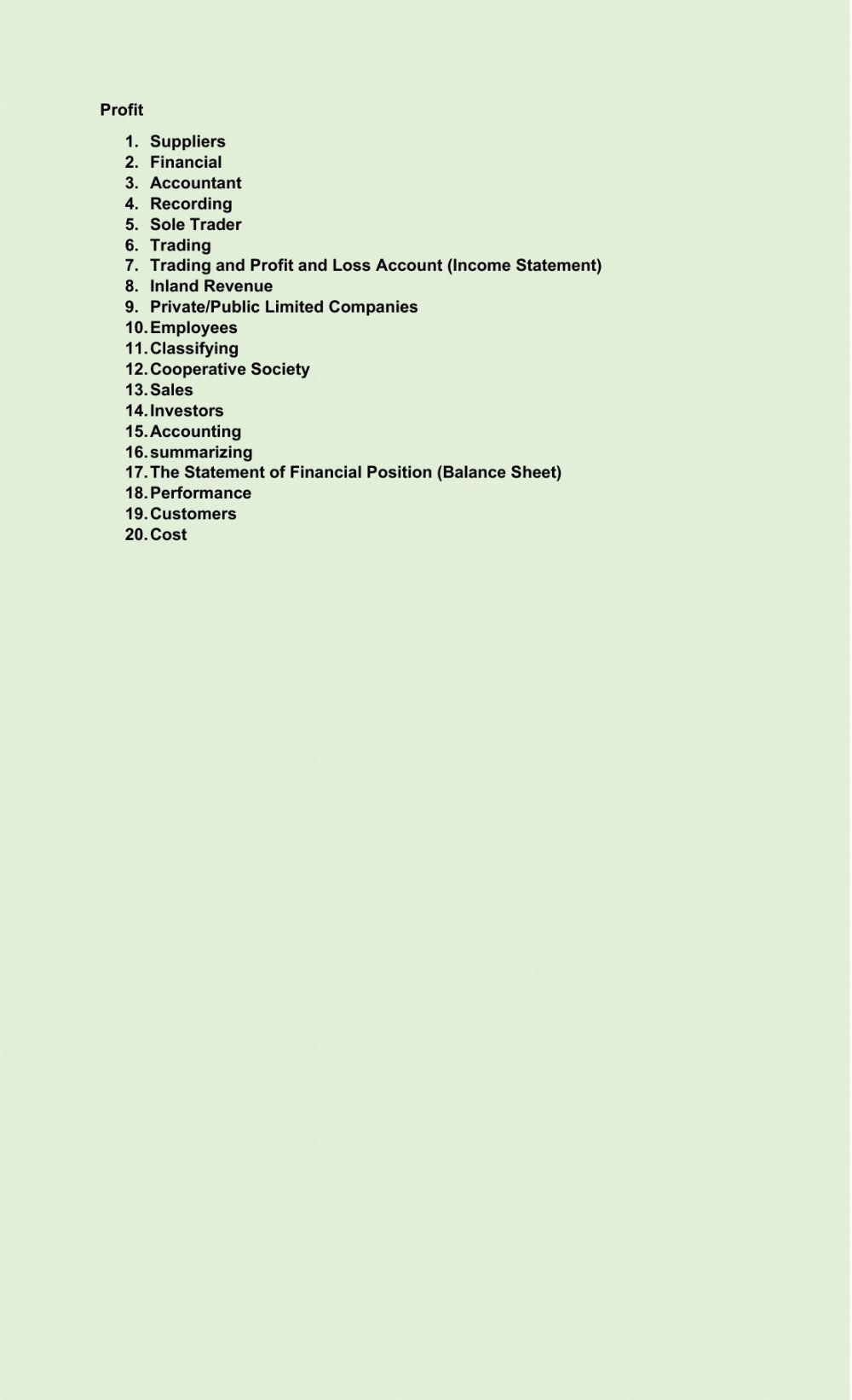 Introduction to Accounting Principles