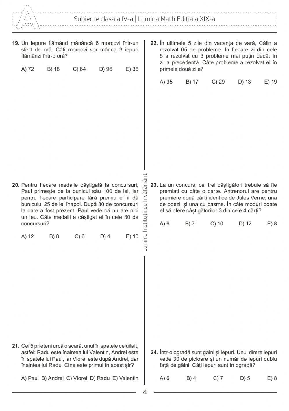 Subiecte LuminaMath-2015