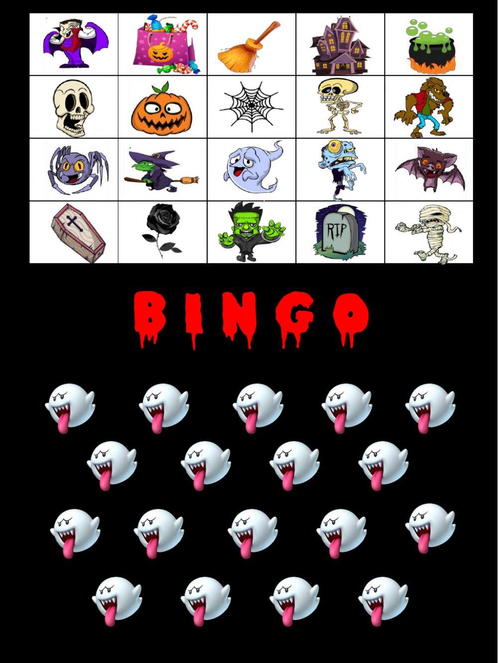 Halloween bingo