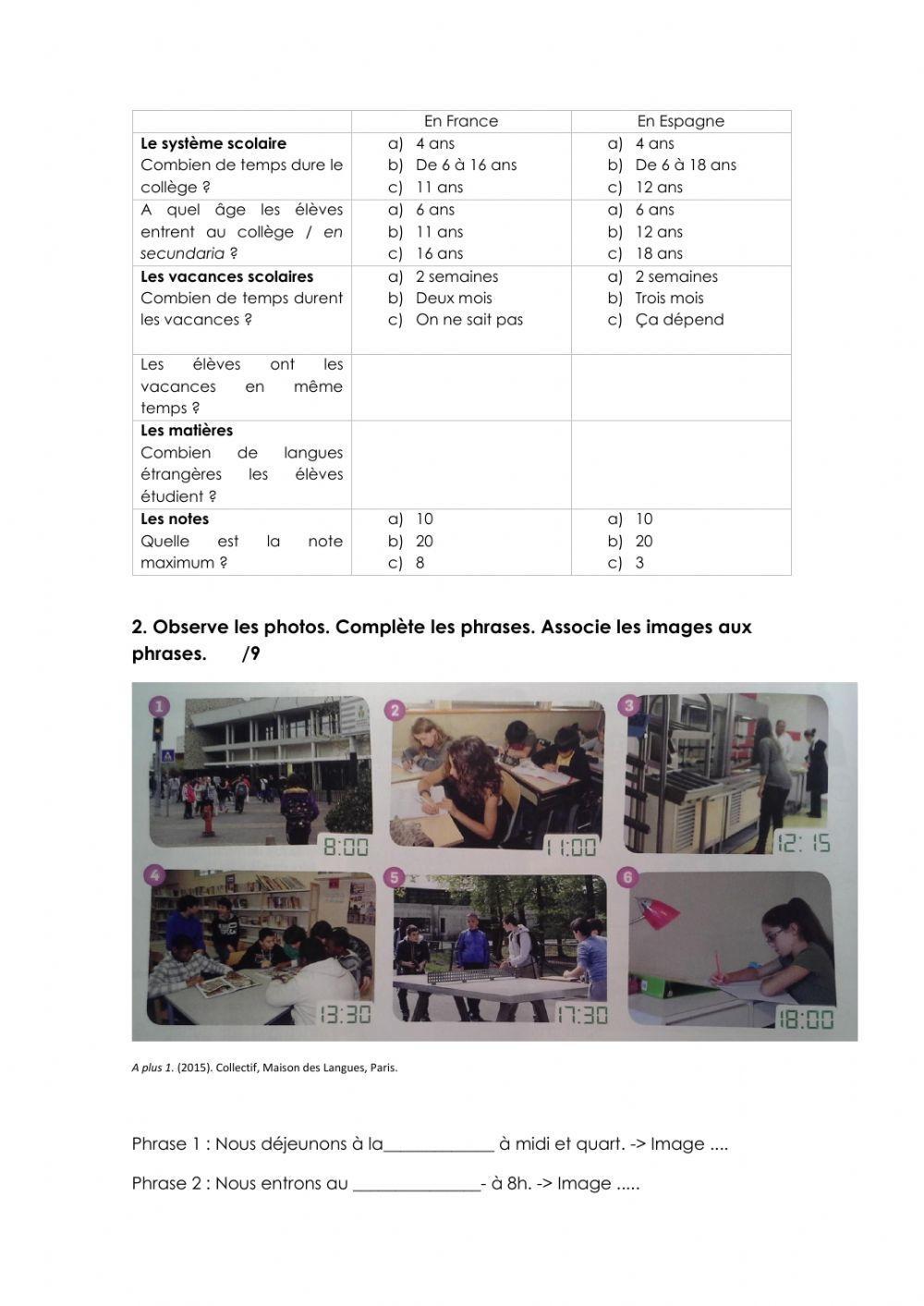 Le collège en France