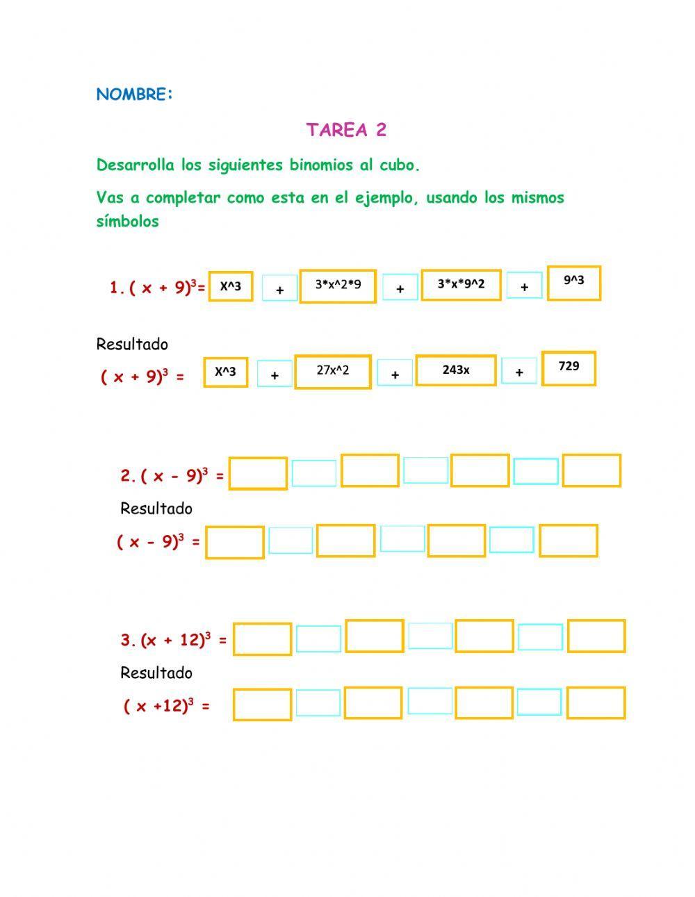 Tarea 2 semana 2 matematicas 1