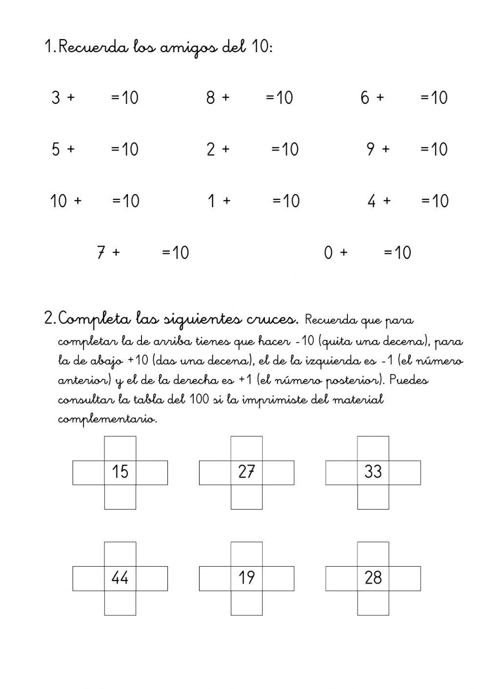 Numeración primero y figuras planas