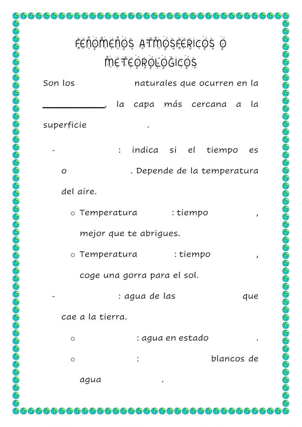 El tiempo atmosférico