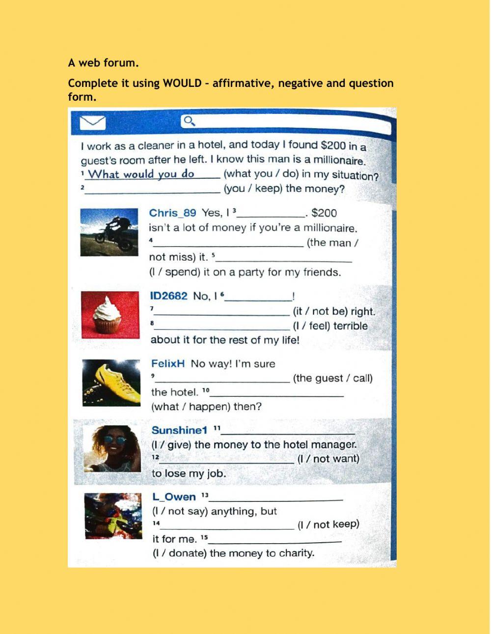 Imaginary situations