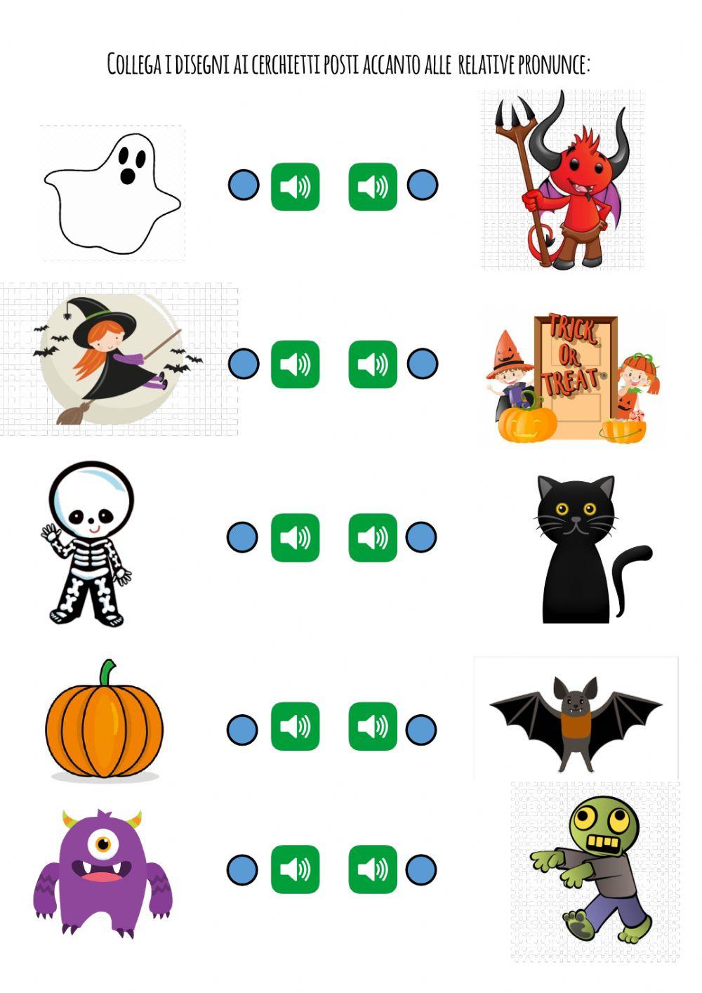 Halloween online worksheet for Scuola Primaria Live Worksheets