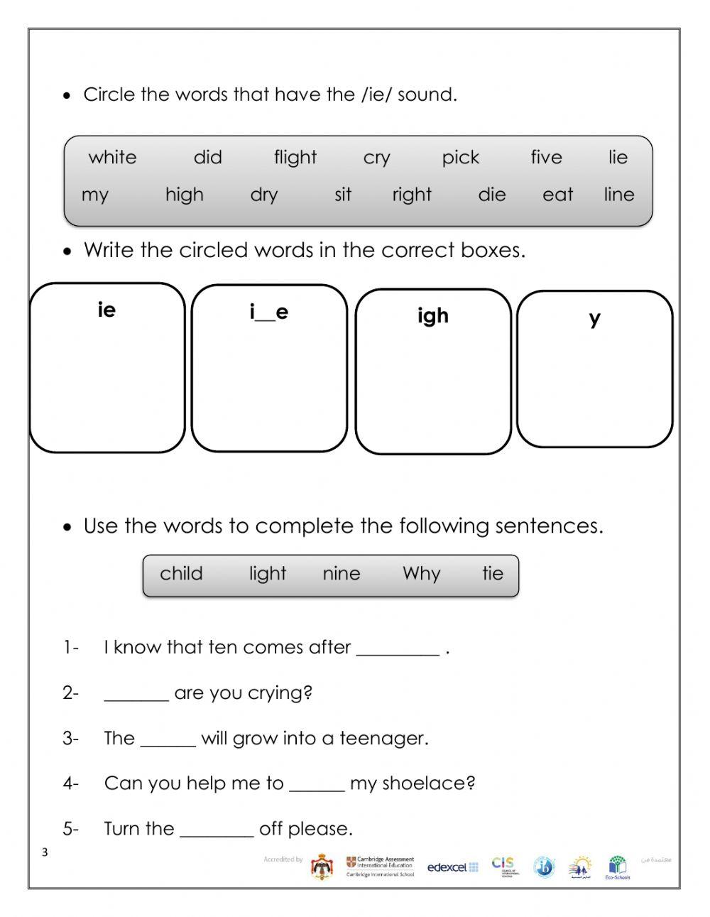 Long vowel soud -ie-