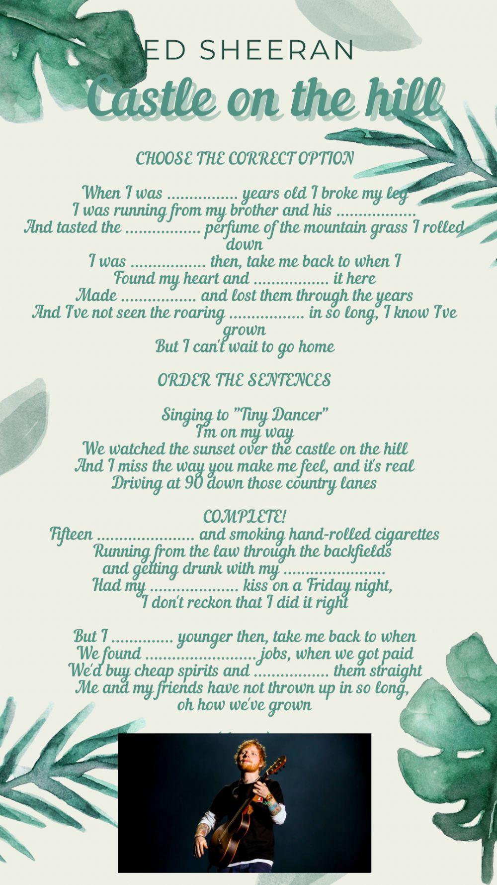 Castle on the hill - Ed Sheeran