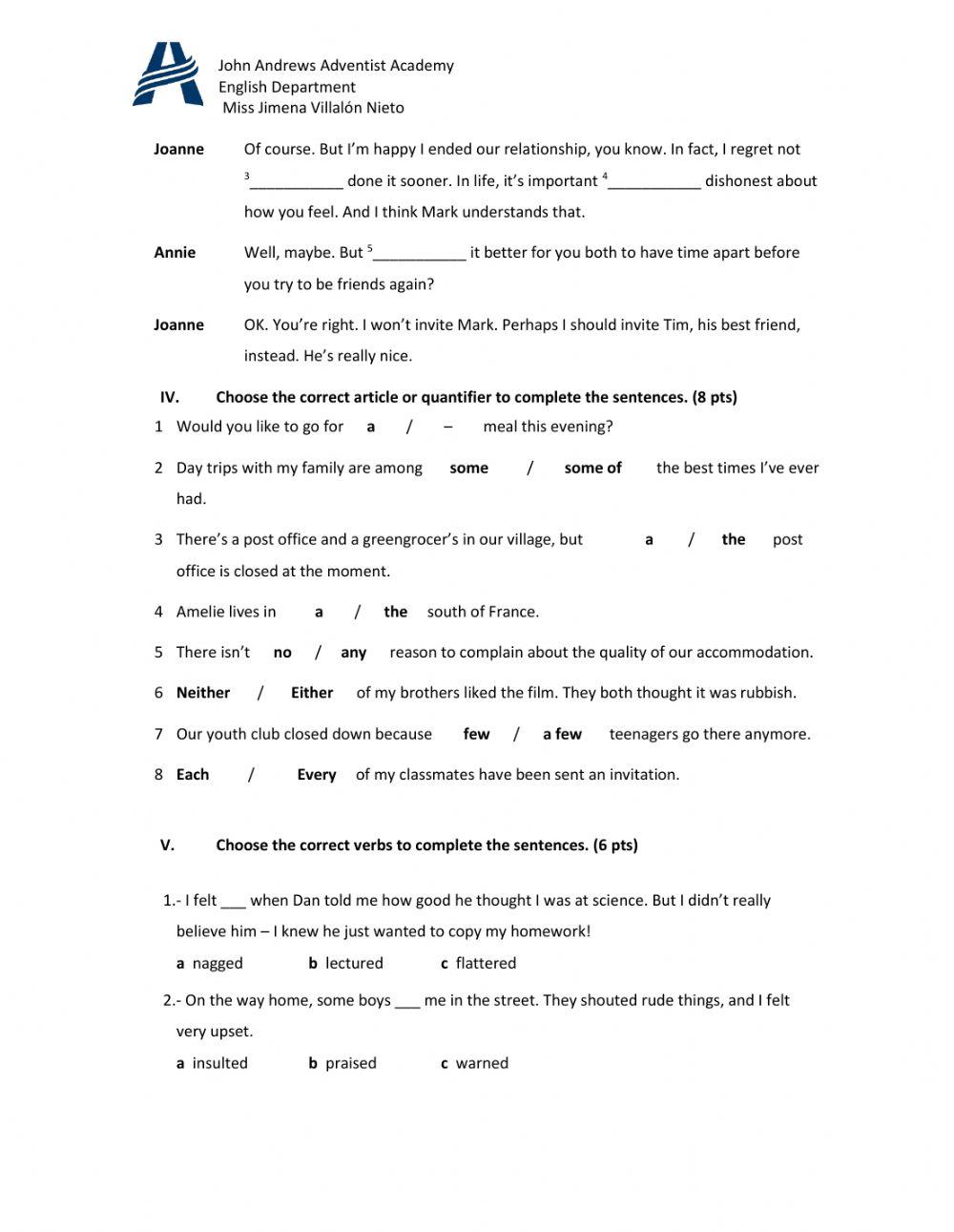 11th-12th Unit 5 test