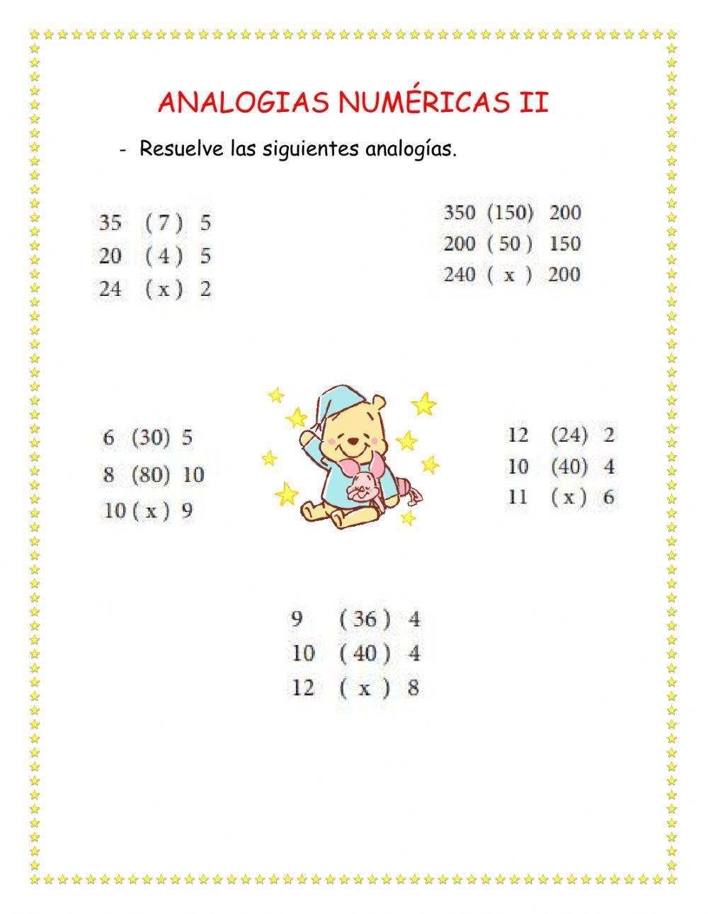 Analogias numéricas