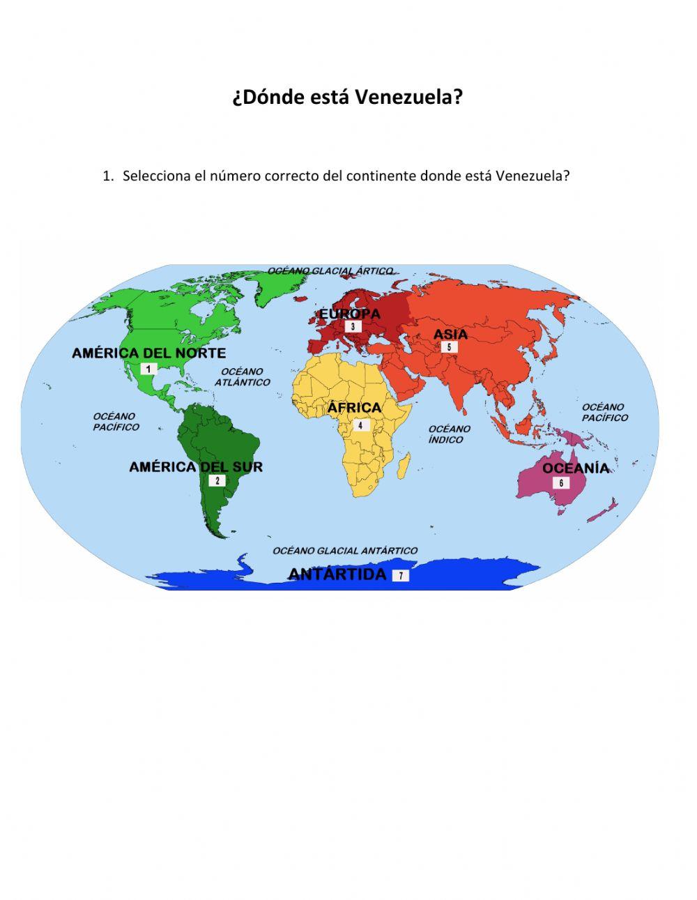 ¿Dónde está Venezuela?