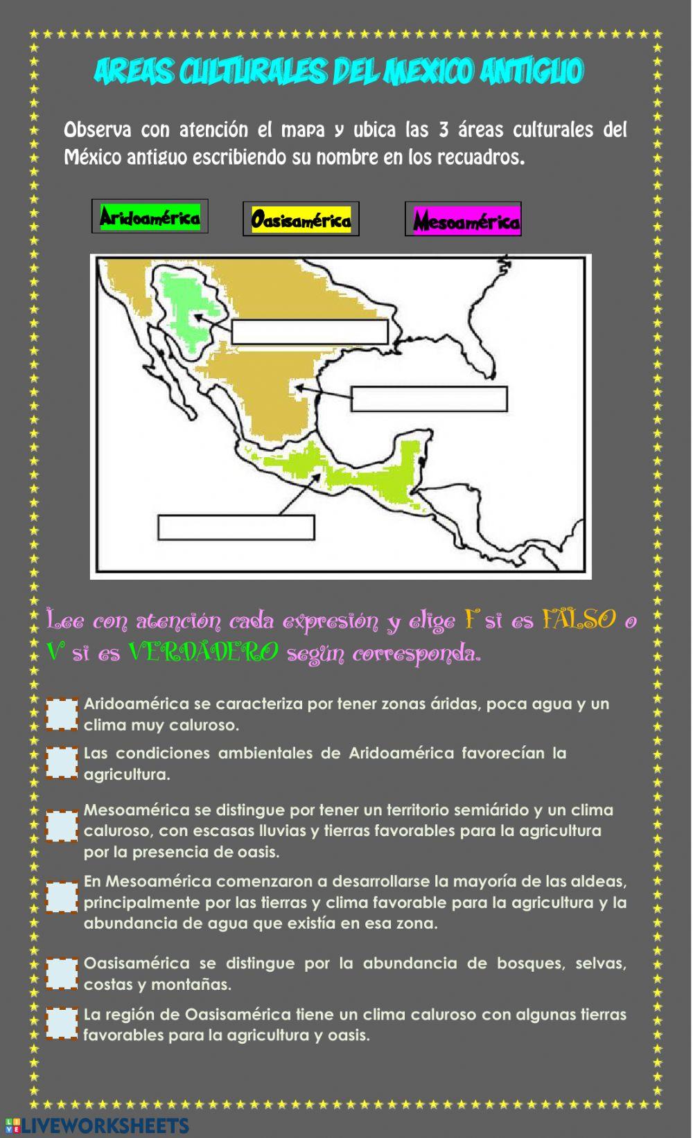 Areas culturales del México antiguo