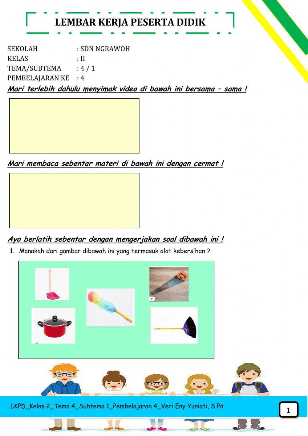 Lkpd kelas 2 tema 4