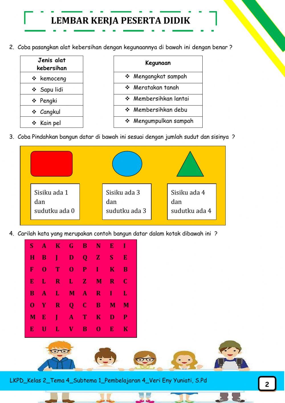Lkpd kelas 2 tema 4