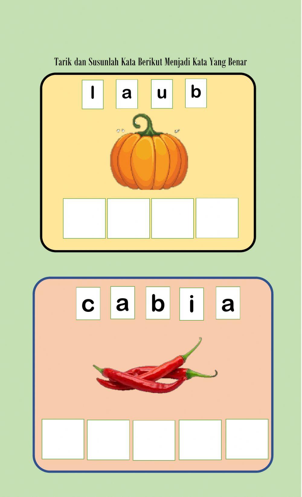 LKPD Tema Tanaman Sayur