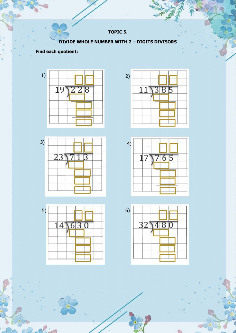 Phép chia số tự nhiên