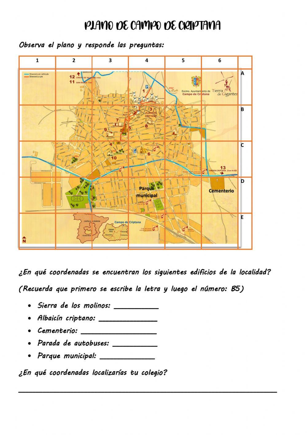 Coordenadas en el plano